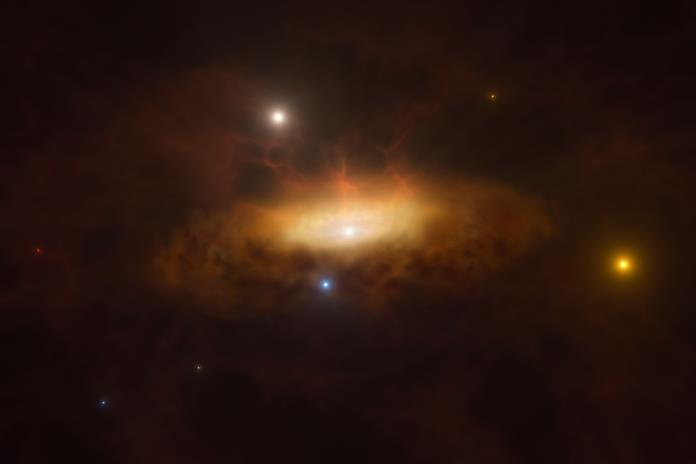 Astrónomos detectan el “despertar” de un agujero negro en una galaxia