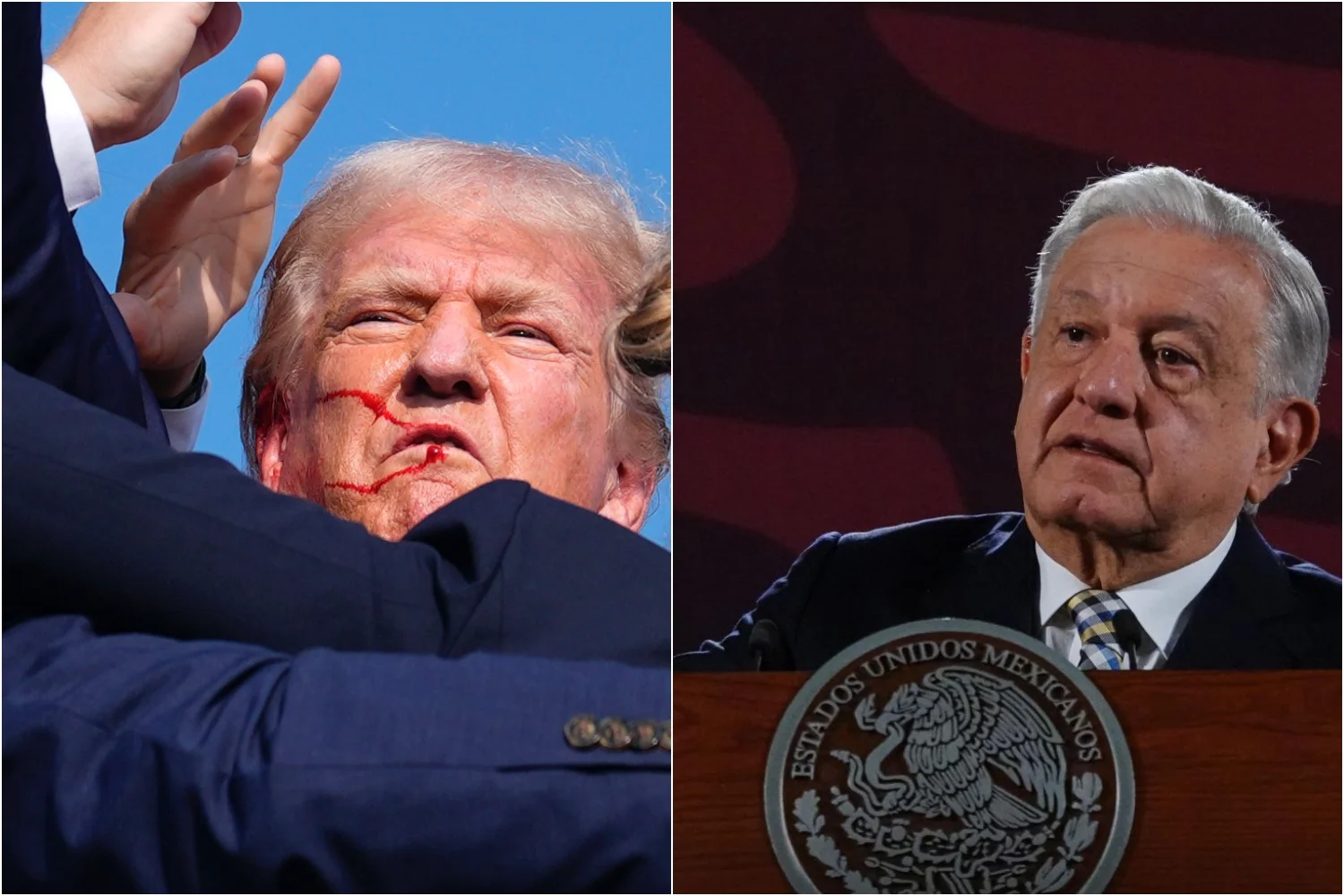 AMLO condenó el atentado contra Donald Trump