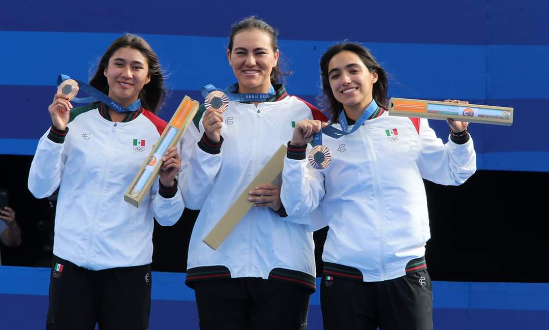 México obtiene su primera medalla olímpica por equipos femeniles de tiro con arco