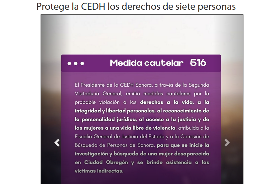 Protege la CEDH los derechos de siete personas