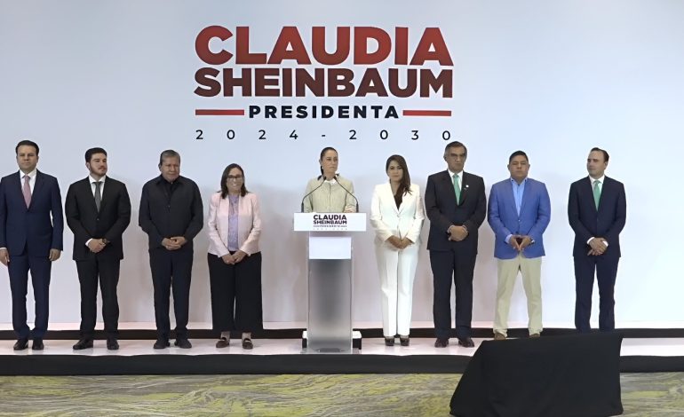 Trabajo coordinado, sin importar el partido político, señala Sheinbaum a Gobernadores