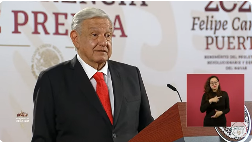 Rechaza López Obrador acusaciones de García Luna sobre supuestos vínculos con el narcotráfico.