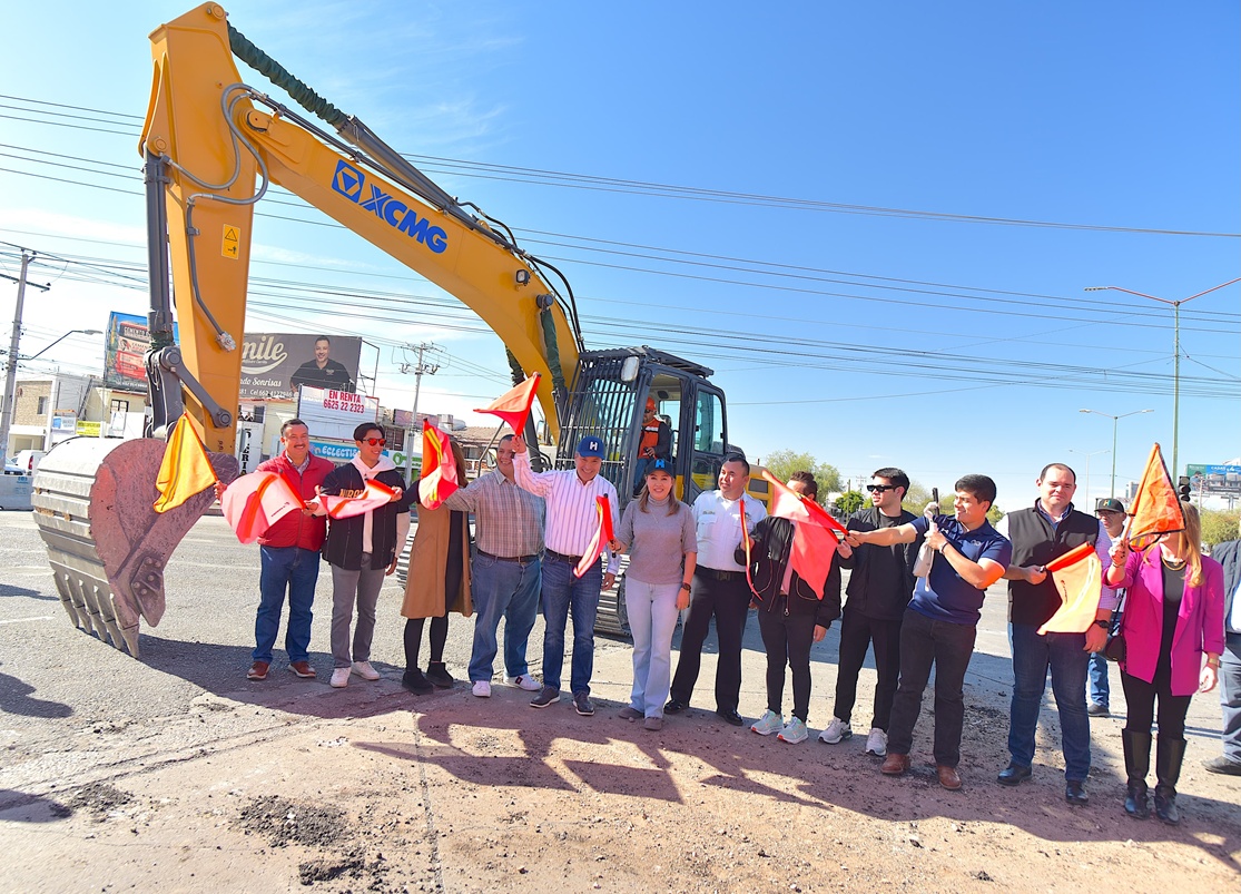 Da Alcalde de Hermosillo Banderazo de Inicio de Obra de Paso a desnivel de Blvd. Colosio y Solidaridad.