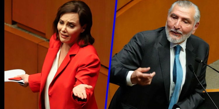 Lilly Téllez y Adán Augusto: Chocan en el Senado de la República