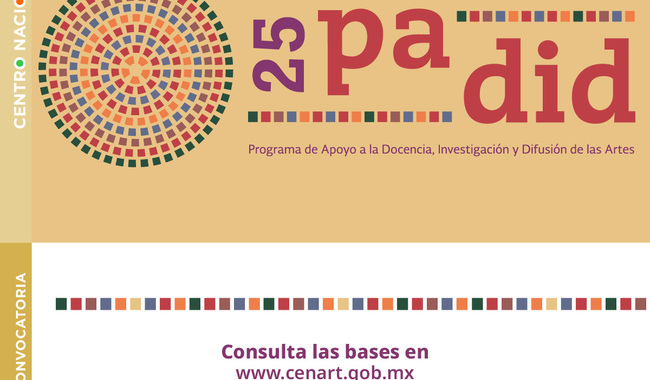 Abre el CENART convocatoria PADID 2025 para apoyar proyectos artísticos y educativos