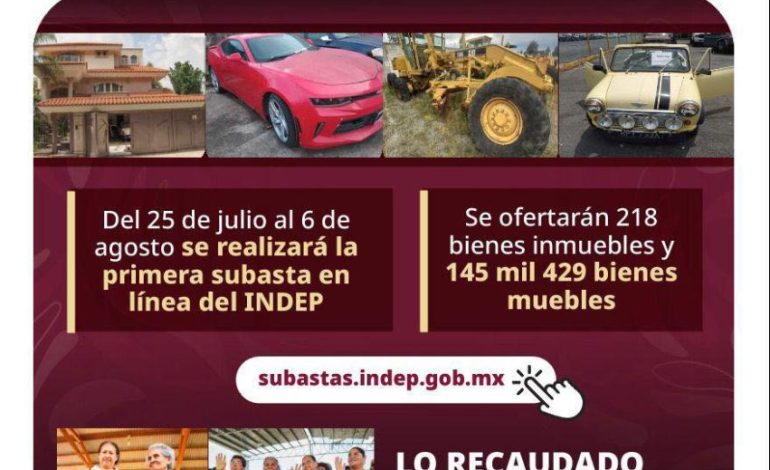 Regresan Subastas para Devolver al Pueblo lo Robado