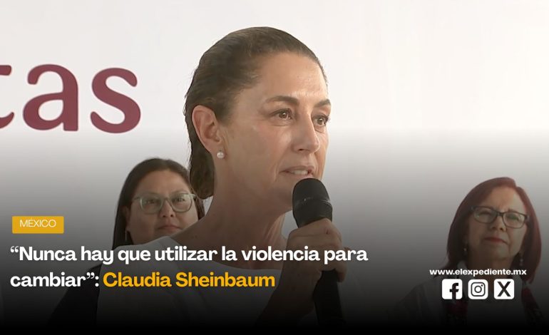 Condena Sheinbaum violencia en marcha “Gen Z”; “Había muy pocos jóvenes”, asegura.
