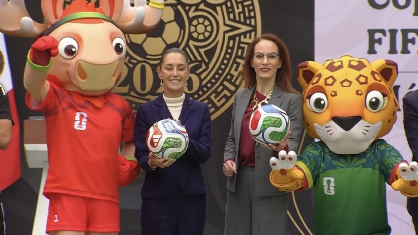 Sheinbaum encabeza la presentación de la Copa Mundial 2026