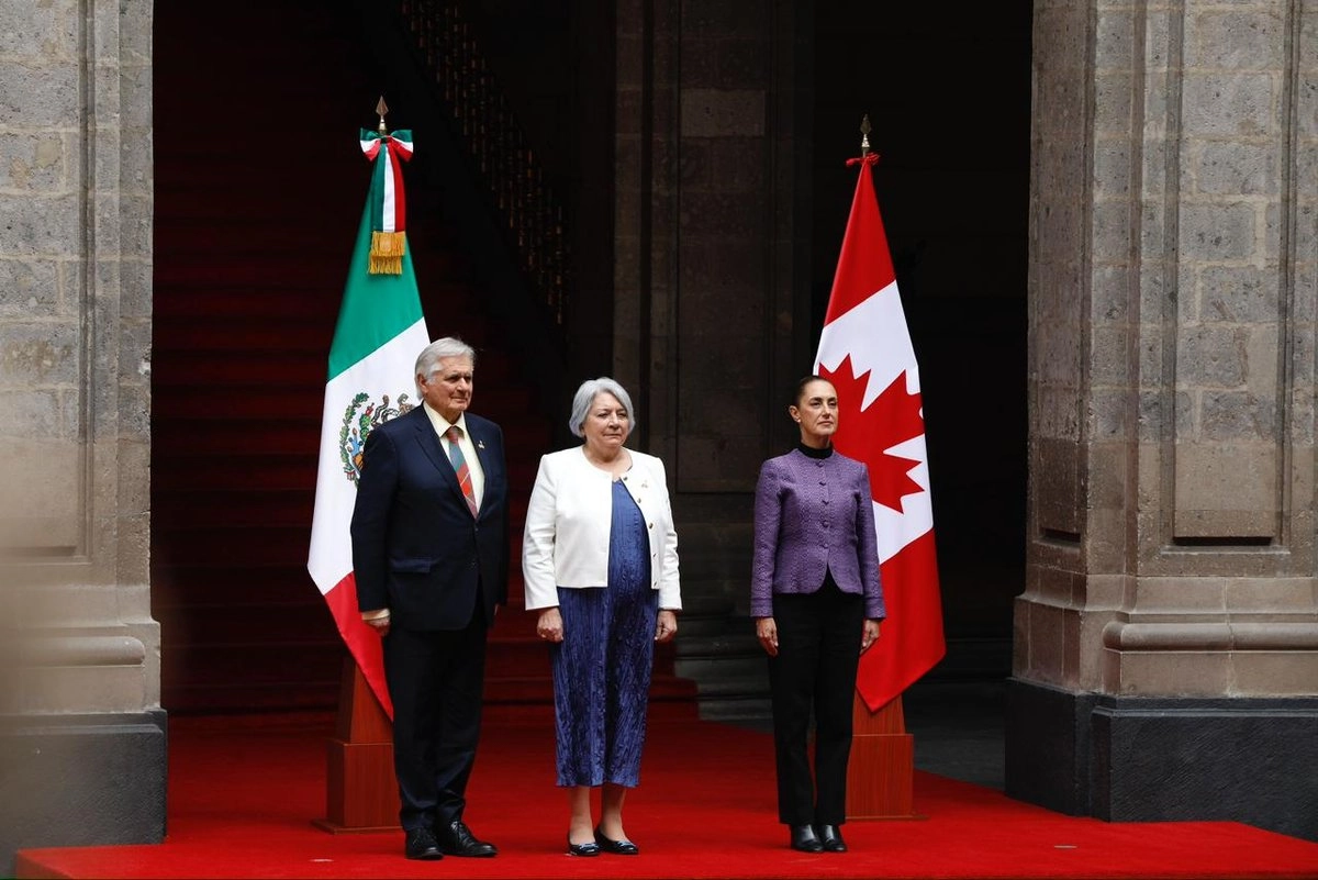 Recibe Presidenta Claudia Sheinbaum a la Gobernadora General de Canadá, Mary Simon, en Palacio Nacional
