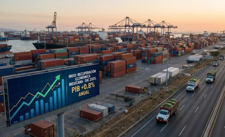 Impulsada por el sector primario, la economía mexicana logra un leve repunte al concluir el 2025