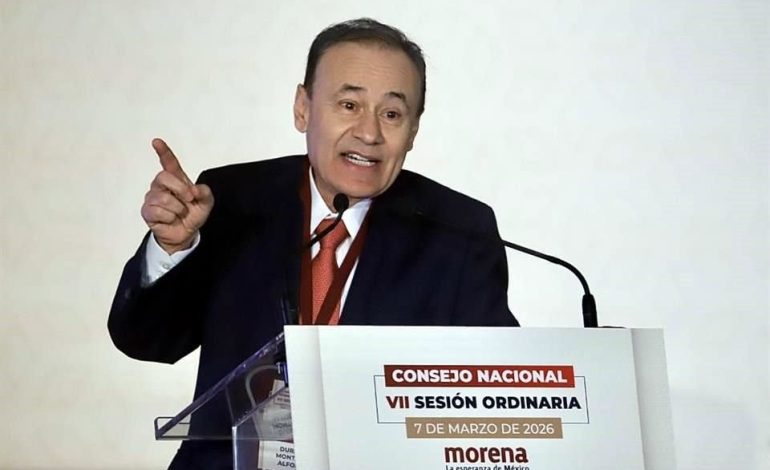 Alfonso Durazo llama a la unidad y a privilegiar el proyecto de transformación en Consejo Nacional de Morena