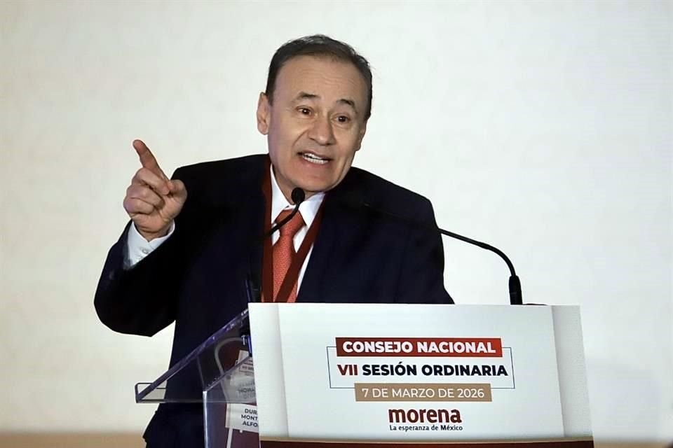 Alfonso Durazo llama a la unidad y a privilegiar el proyecto de transformación en Consejo Nacional de Morena