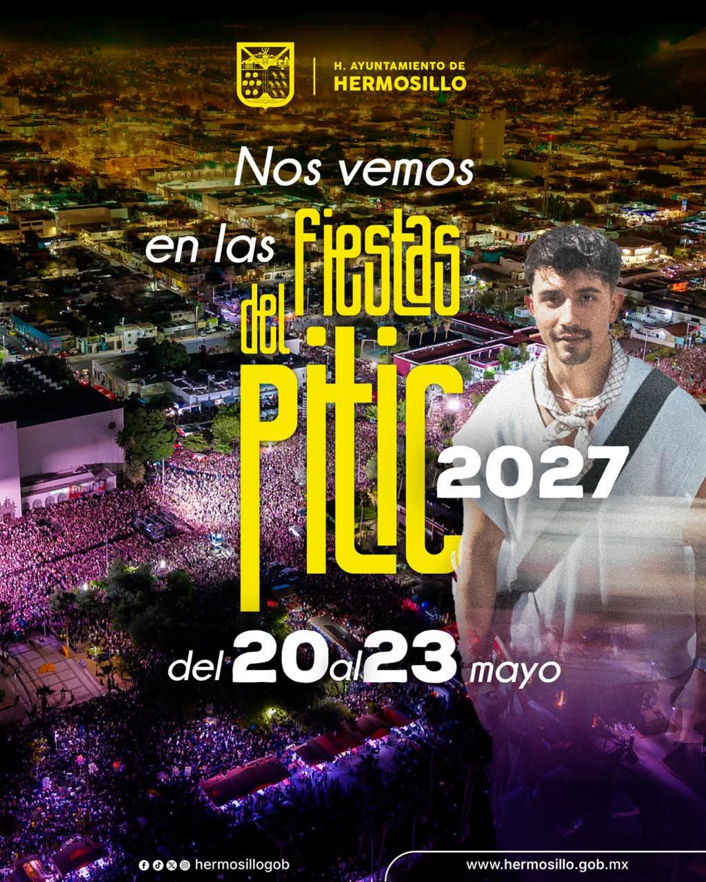 Antonio Astiazarán anuncia fechas de las Fiestas del Pitic 2027 tras cierre de edición 2026 “histórica”