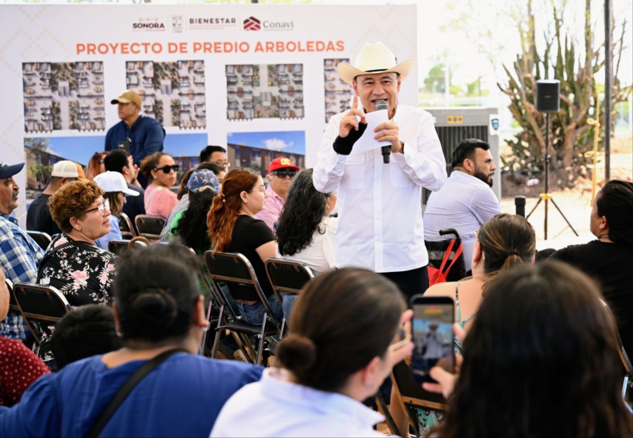 Inicia Durazo construcción de 2 mil 400 casas en Hermosillo; Sonora, primer lugar en Viviendas Bienestar