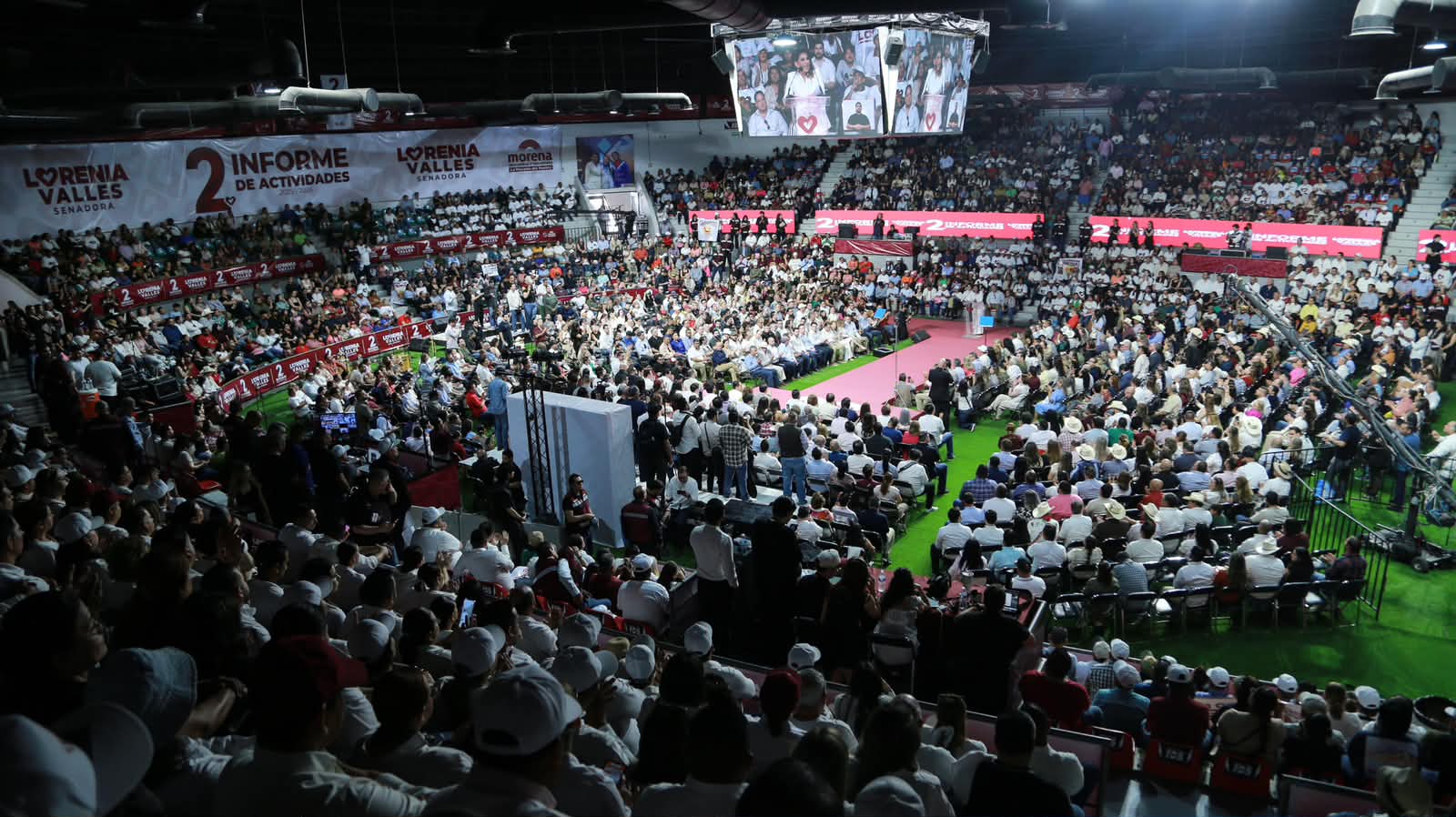 Abarrota Lorenia Valles la “Arena Sonora”, en su Segundo Informe