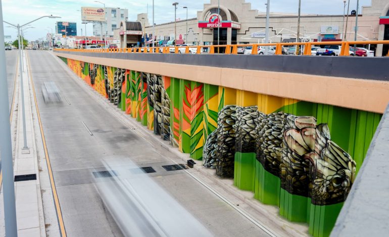 Mural en paso a desnivel de Colosio y Solidaridad es espacio de expresión cultural: Toño Astiazarán