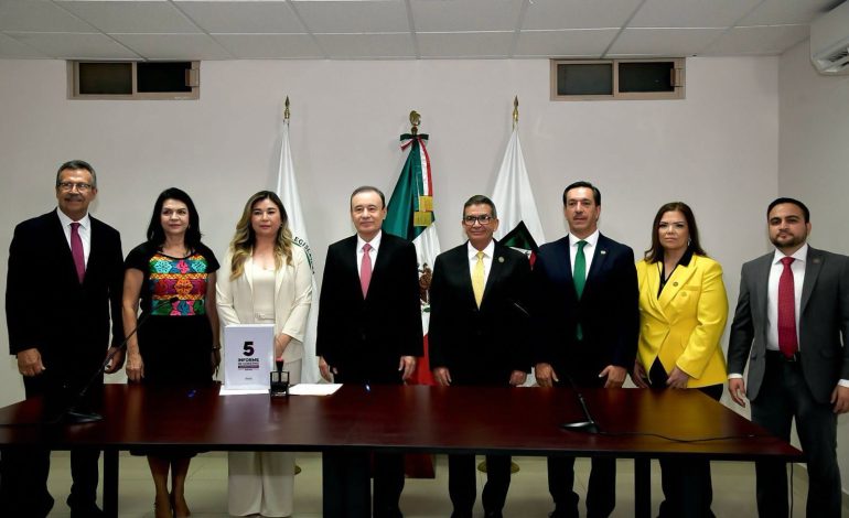 Alfonso Durazo entrega el V Informe de Gobierno al Congreso de Sonora